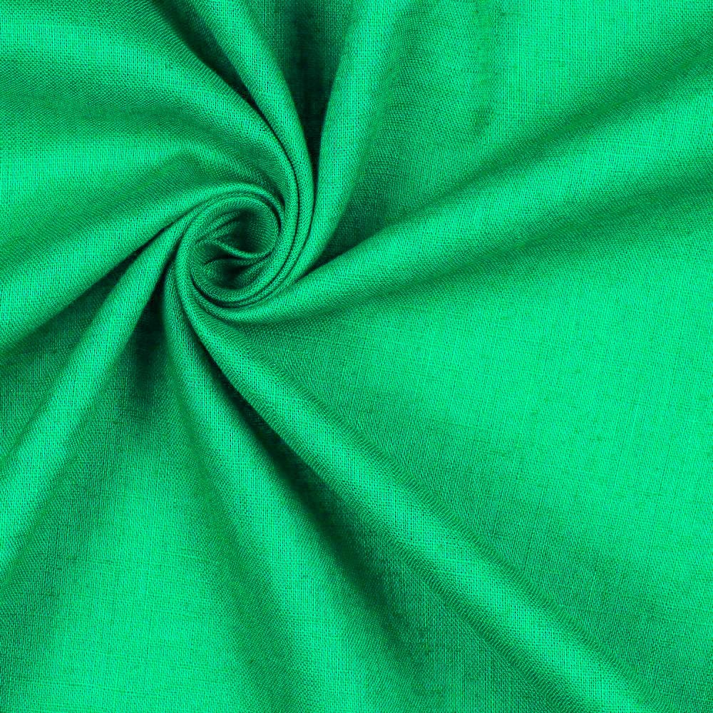 Washed Linen (5 oz) in Emerald Green
