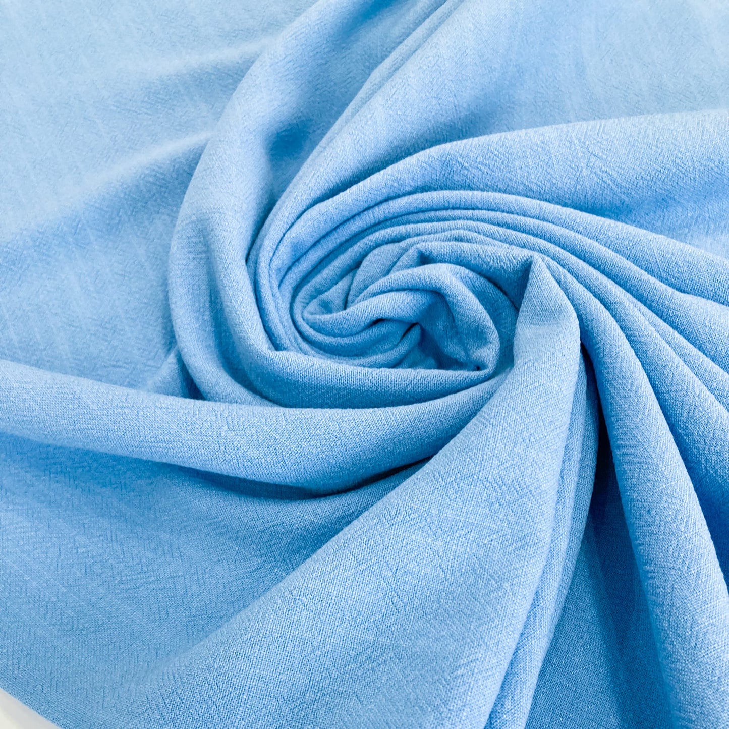 Stonewashed Linen & Viscose Mix in Summer Sky Blue