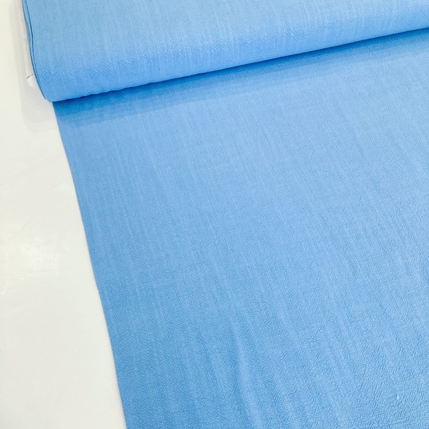 Stonewashed Linen & Viscose Mix in Summer Sky Blue