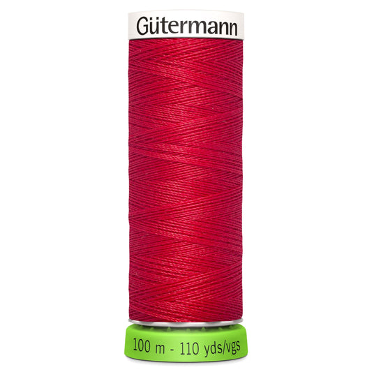 100m Reel Gütermann Recycled Sew-All Thread in Red 156