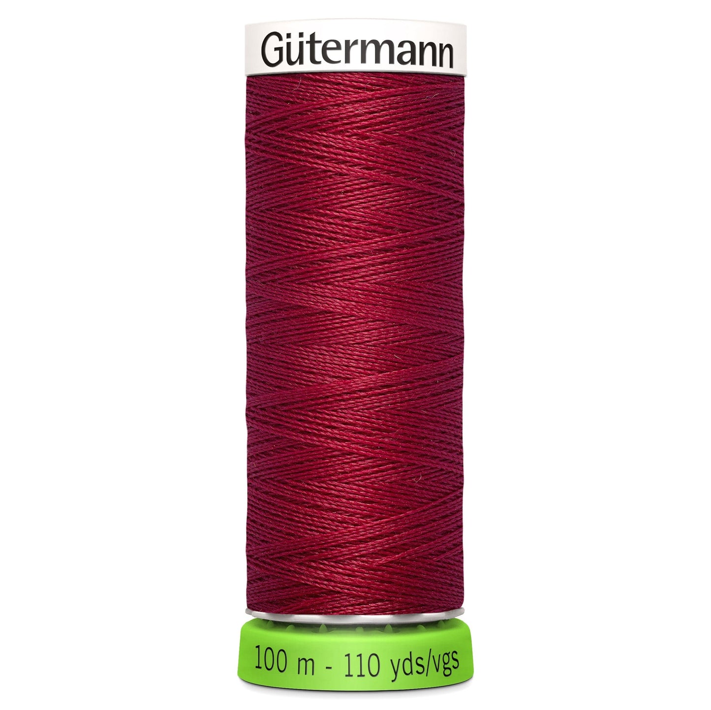 100 m Reel Gütermann Recycled Sew-All Thread in Dark Red, no. 384
