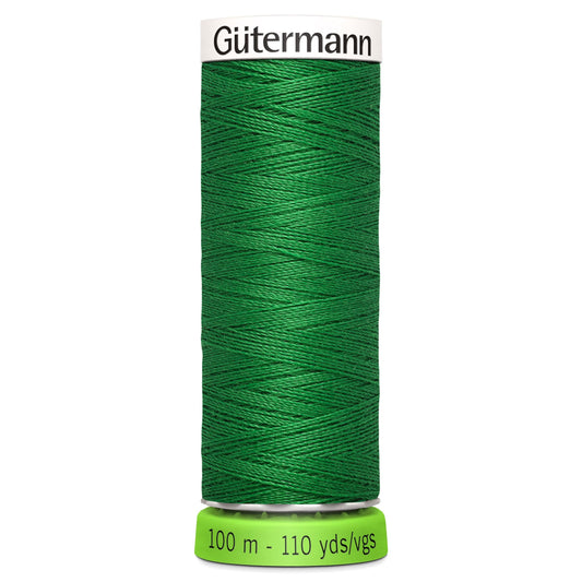 100 m Reel Gütermann Recycled Sew-All Thread in Emerald Green no. 396