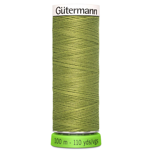 100 m Reel Gütermann Recycled Sew-All Thread in Lime Green no. 582