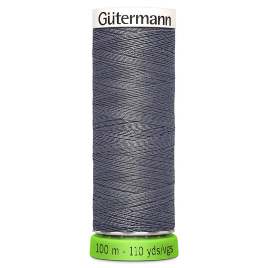 100m Reel Gütermann Recycled Sew-All Thread in Dark Grey 701