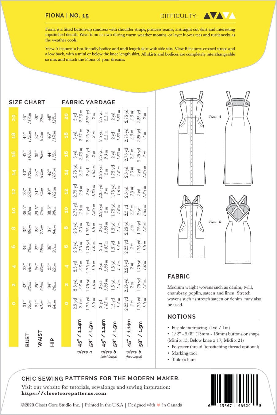 Closet Core Patterns: Fiona Sundress