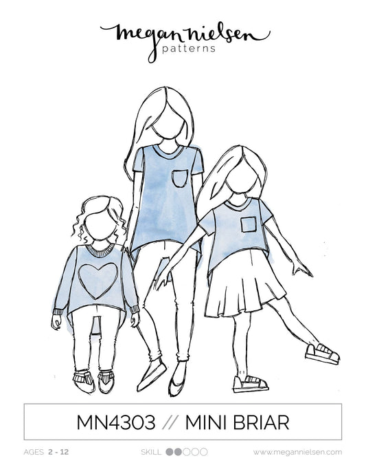 Megan Nielsen: Mini Briar Sweatshirt and Tee
