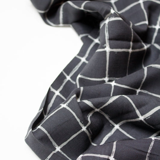 Art Gallery Fabrics Fine Rayon 'Grid Negative