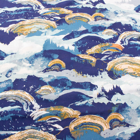 50cm Piece Art Gallery Fabrics Fine Rayon 'Gaia' in Eventide