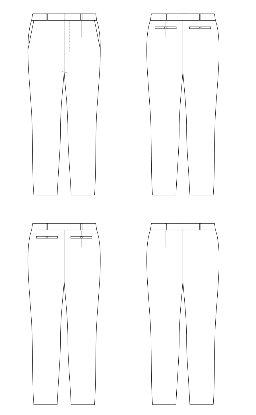 Cashmerette: Meriam Trousers in UK size 4-20 OR 16-36