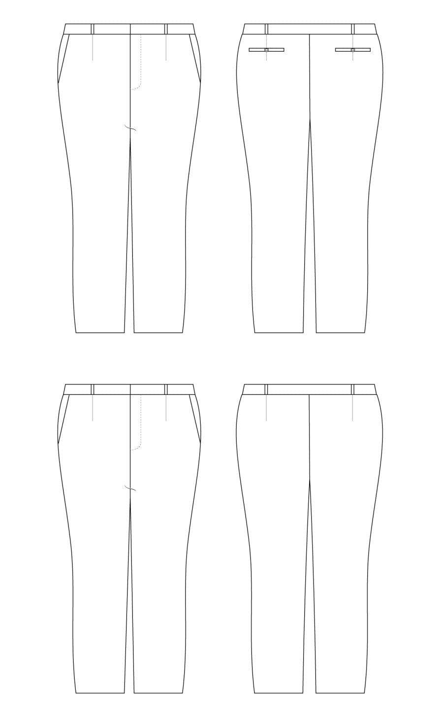 Cashmerette: Meriam Trousers in UK size 4-20 OR 16-36