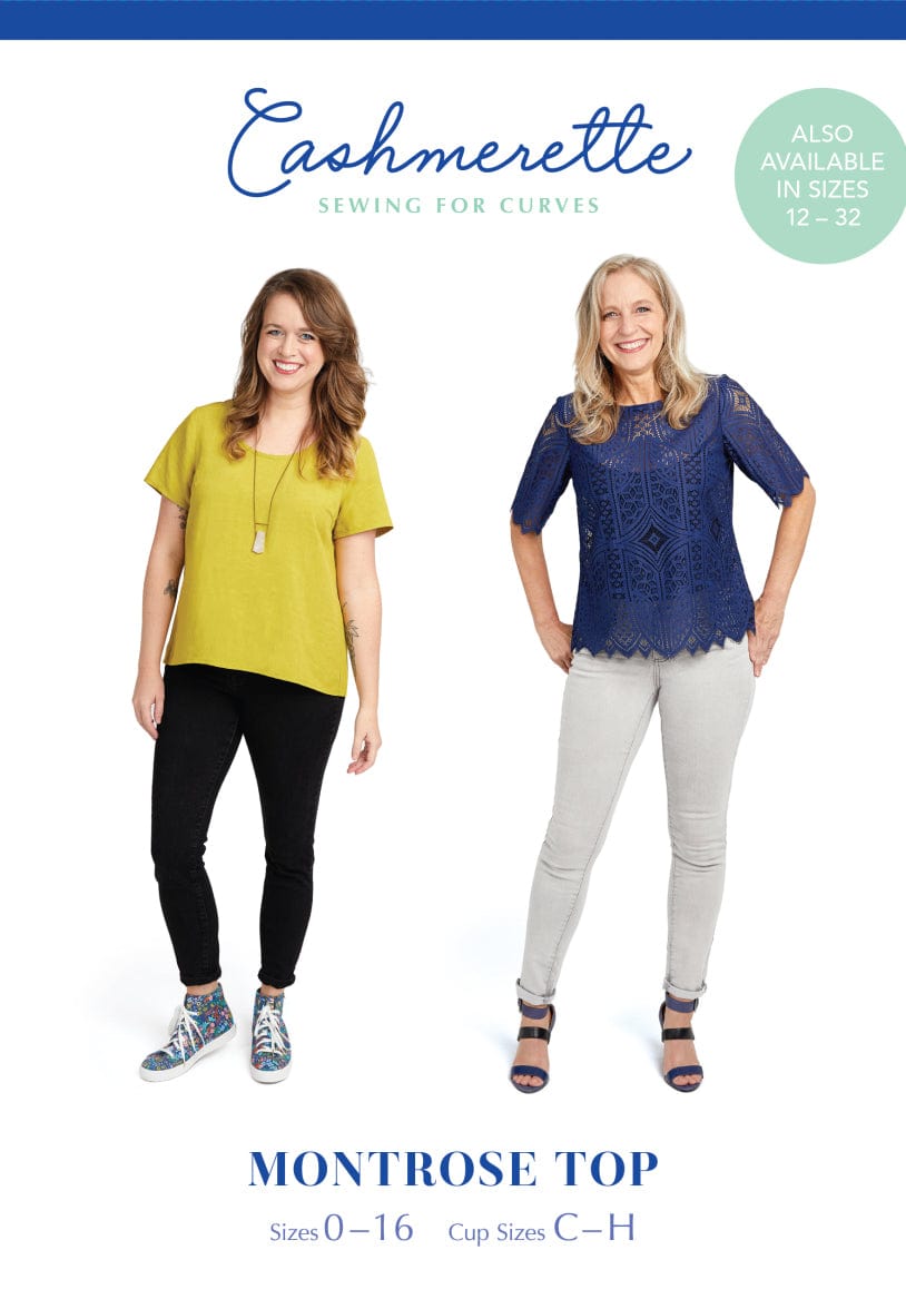 Cashmerette: Montrose Top in UK size 4-20 OR 16-36