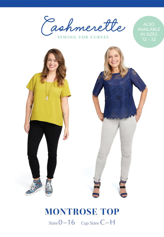 Cashmerette: Montrose Top in UK size 4-20 OR 16-36