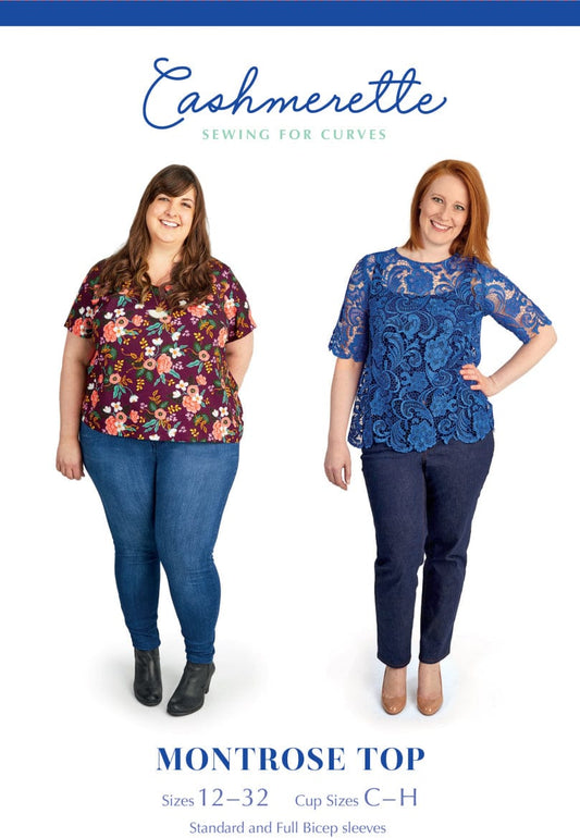 Cashmerette: Montrose Top in UK size 4-20 OR 16-36