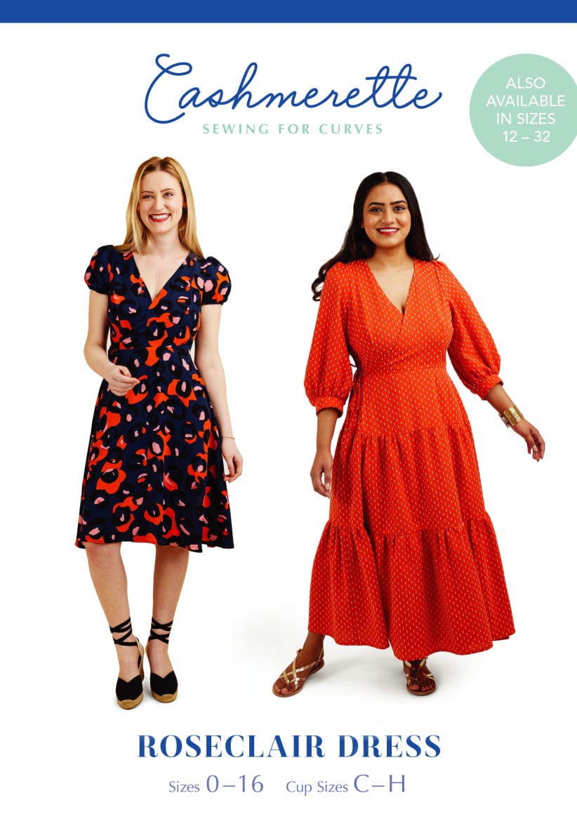 Cashmerette: Roseclair Dress in UK Size 16-36 OR 4-20