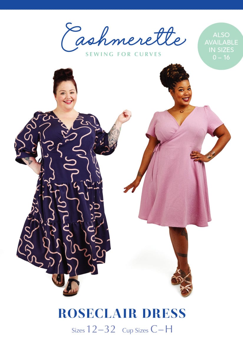 Cashmerette: Roseclair Dress in UK Size 16-36 OR 4-20