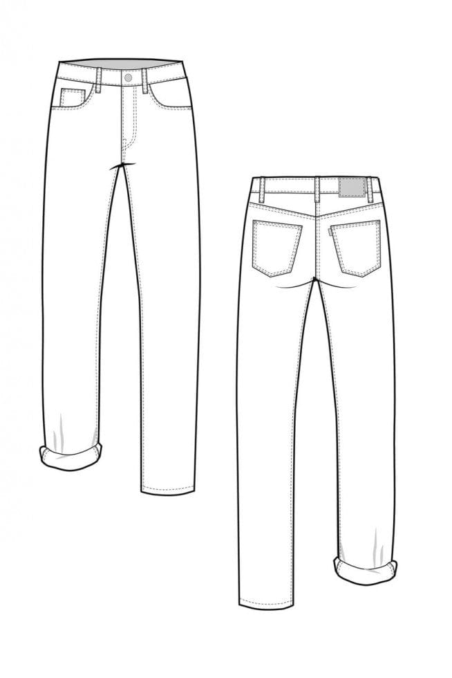 Closet Core Patterns: Morgan Non-Stretch Jeans