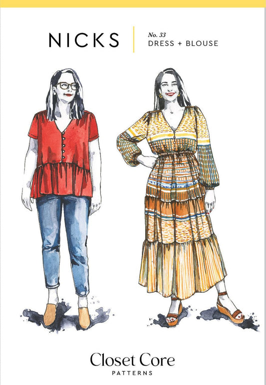 Closet Core Patterns: Nicks Dress & Blouse