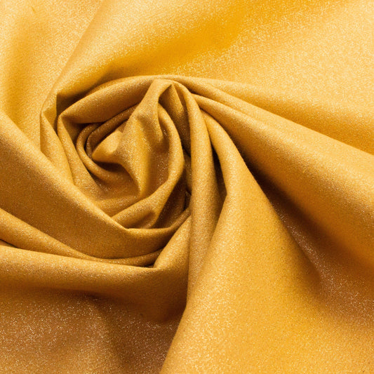 Cloud 9 Organic Cotton and Metallic 'Glimmer Solid' in Gold