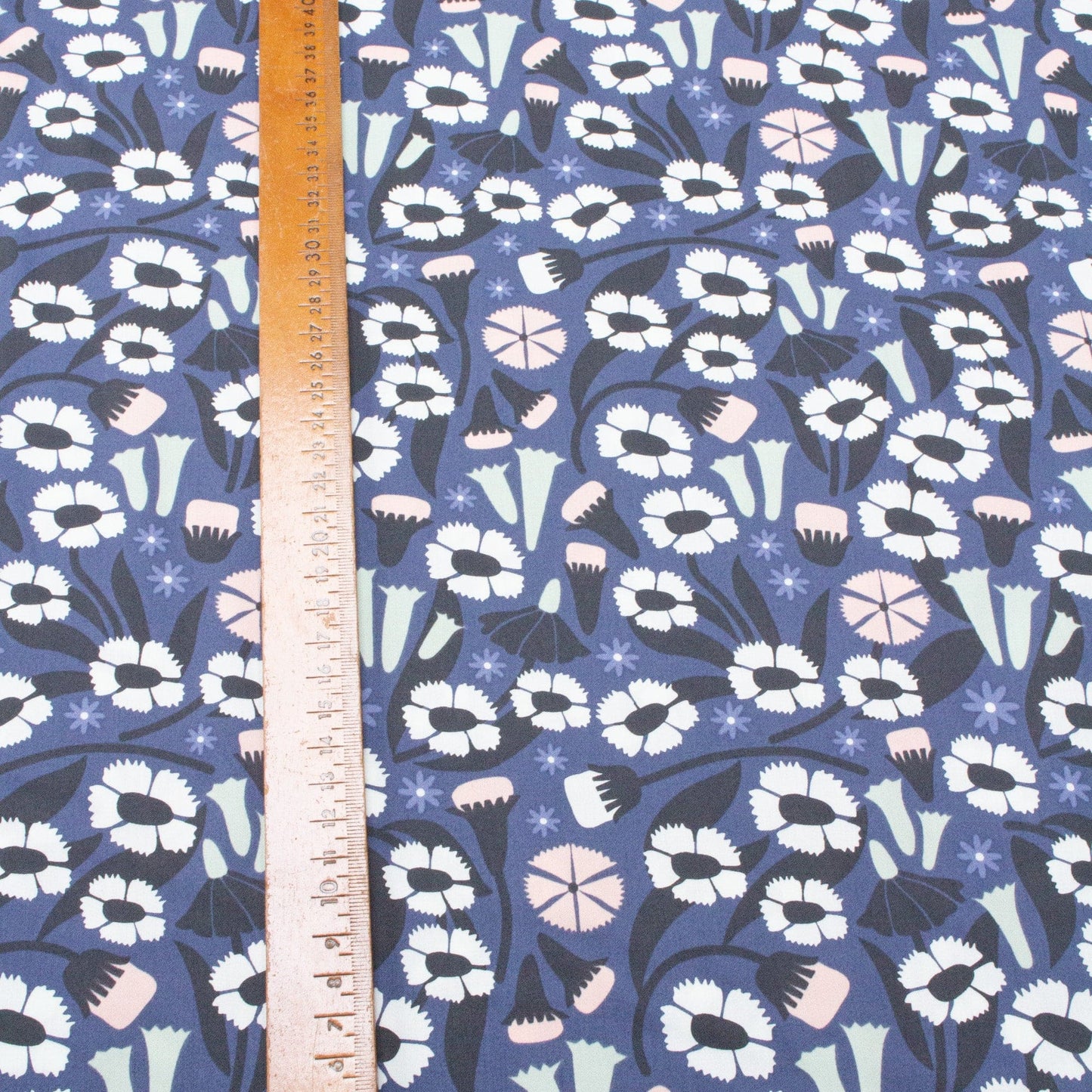 Cloud 9 Organic Cotton Sateen 'Organic Meadow Blue'