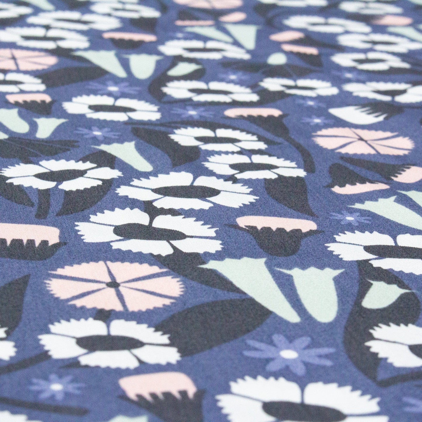 Cloud 9 Organic Cotton Sateen 'Organic Meadow Blue'