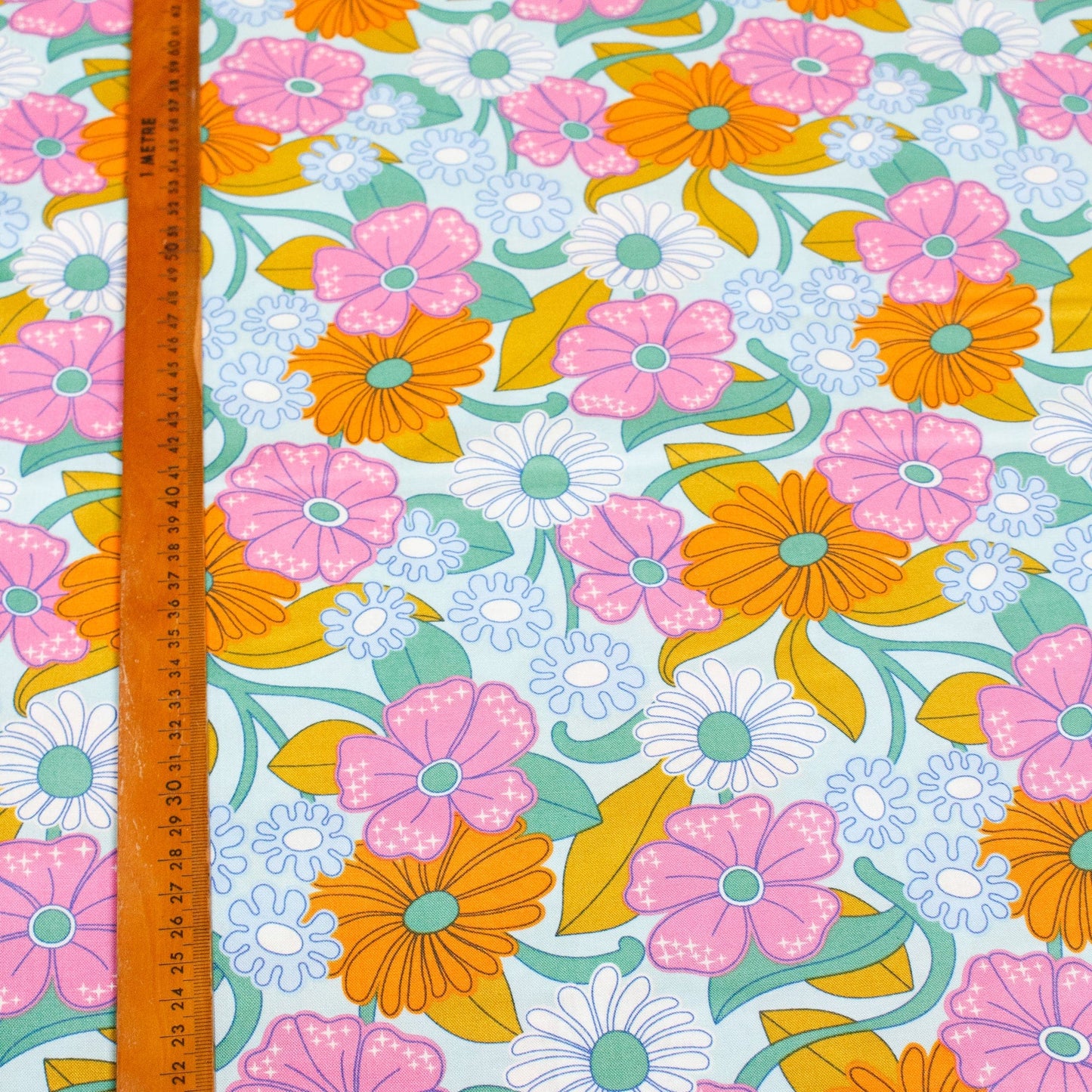 Cloud 9 Organic Quilting Cotton 'Magic Meadows Multi'
