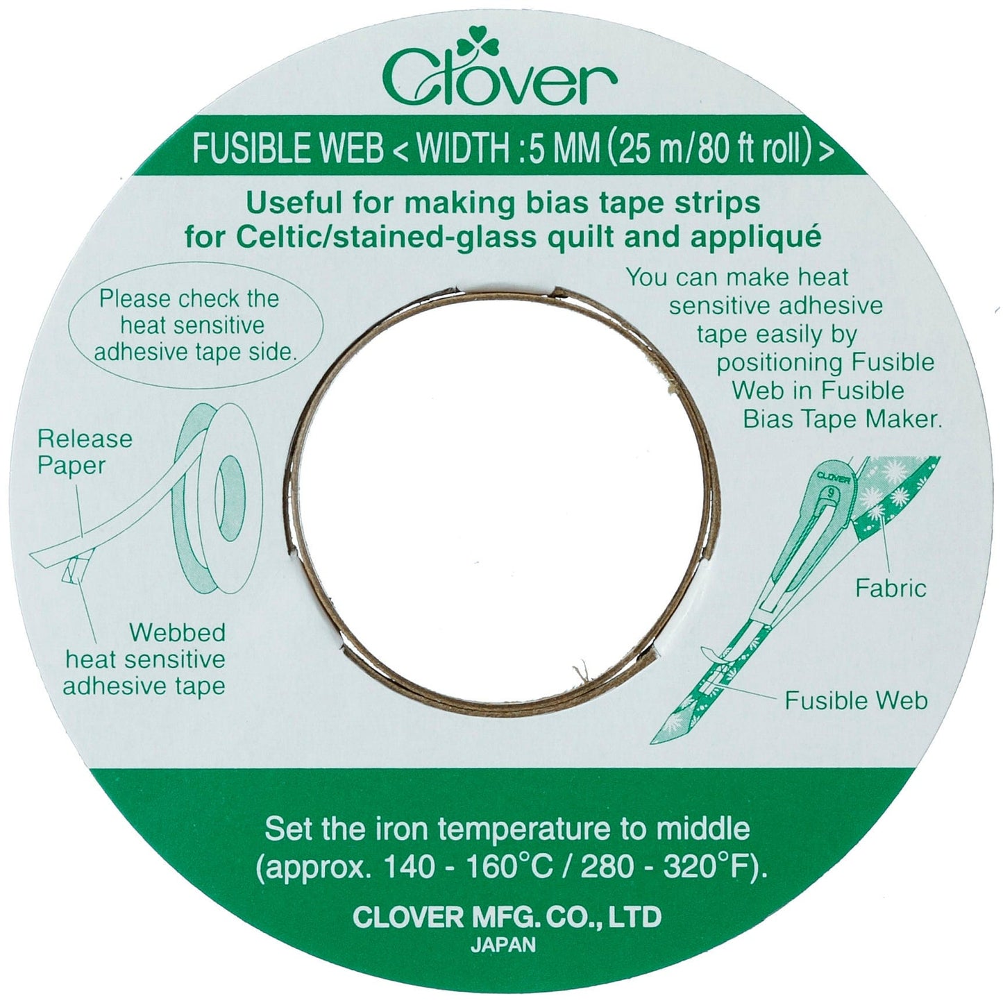 Clover 5mm Fusible Web - 25m roll