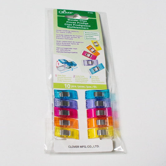 10 Clover Wonderclips - Rainbow Assortment