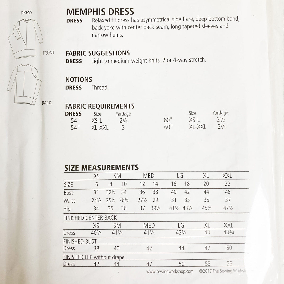 The Sewing Workshop: Memphis Dress
