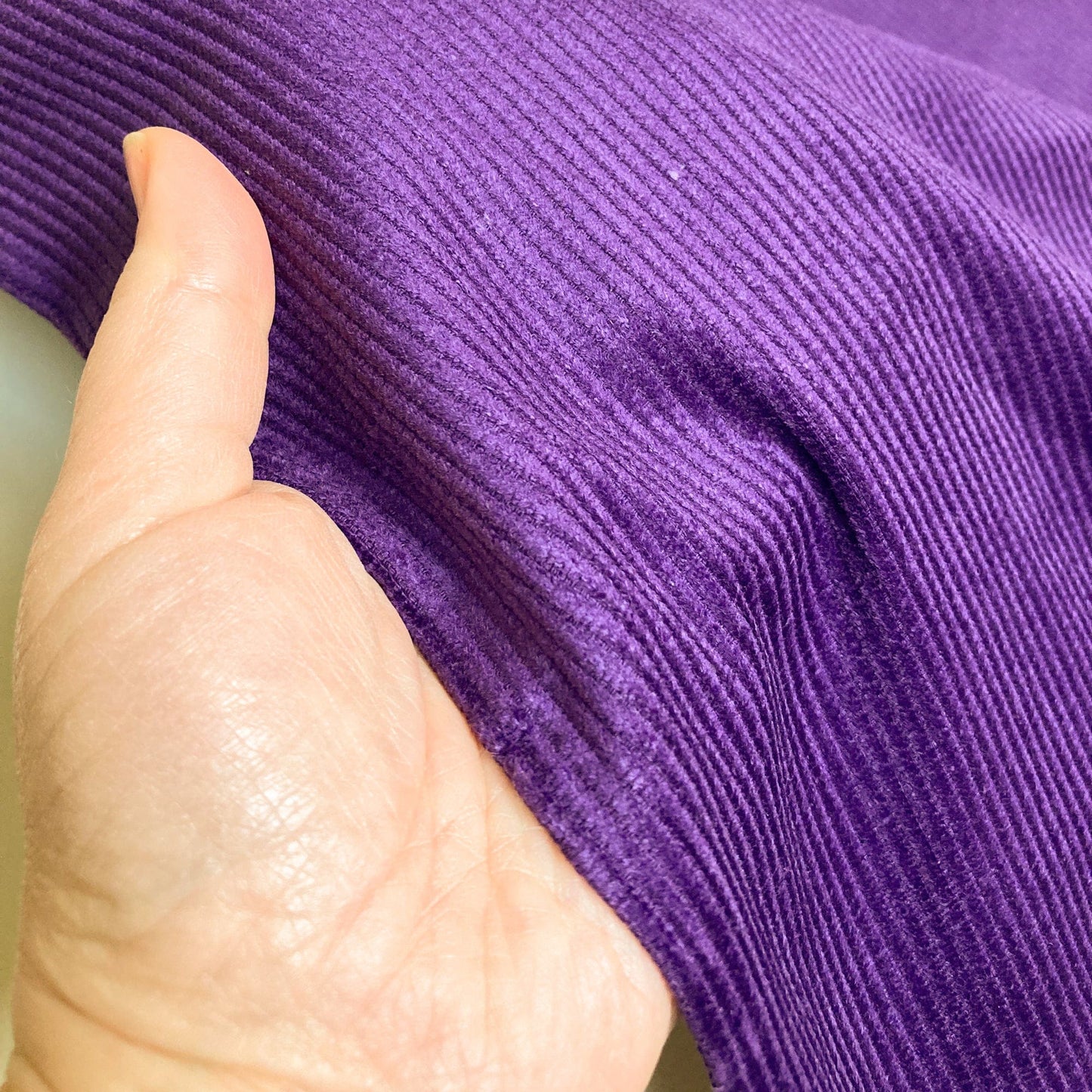 88cm Piece Chunky Cotton Corduroy in Purple