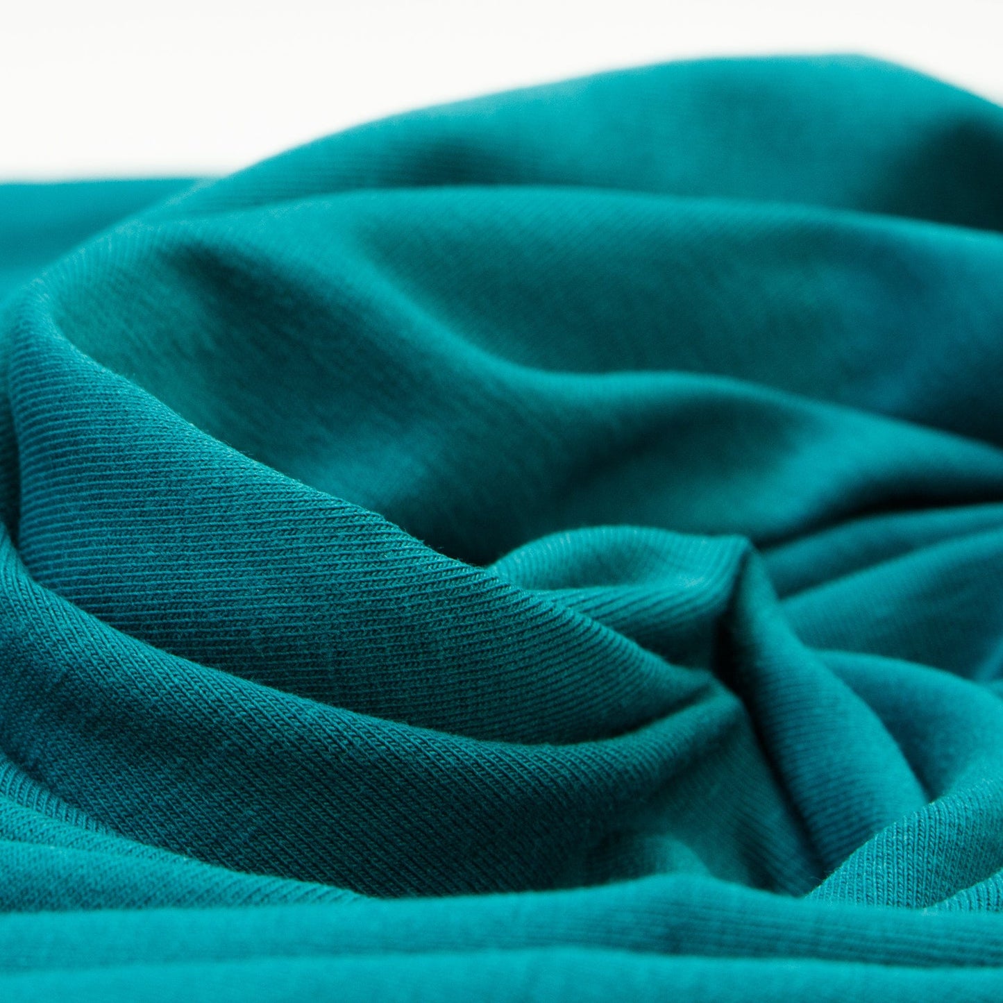 Cotton Jersey in Teal Green