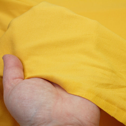 Cotton Jersey in Maize Yellow