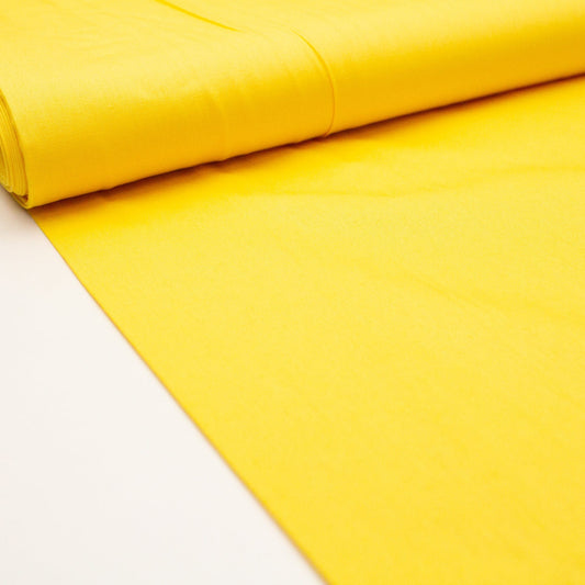 Organic Cotton Poplin in Yellow