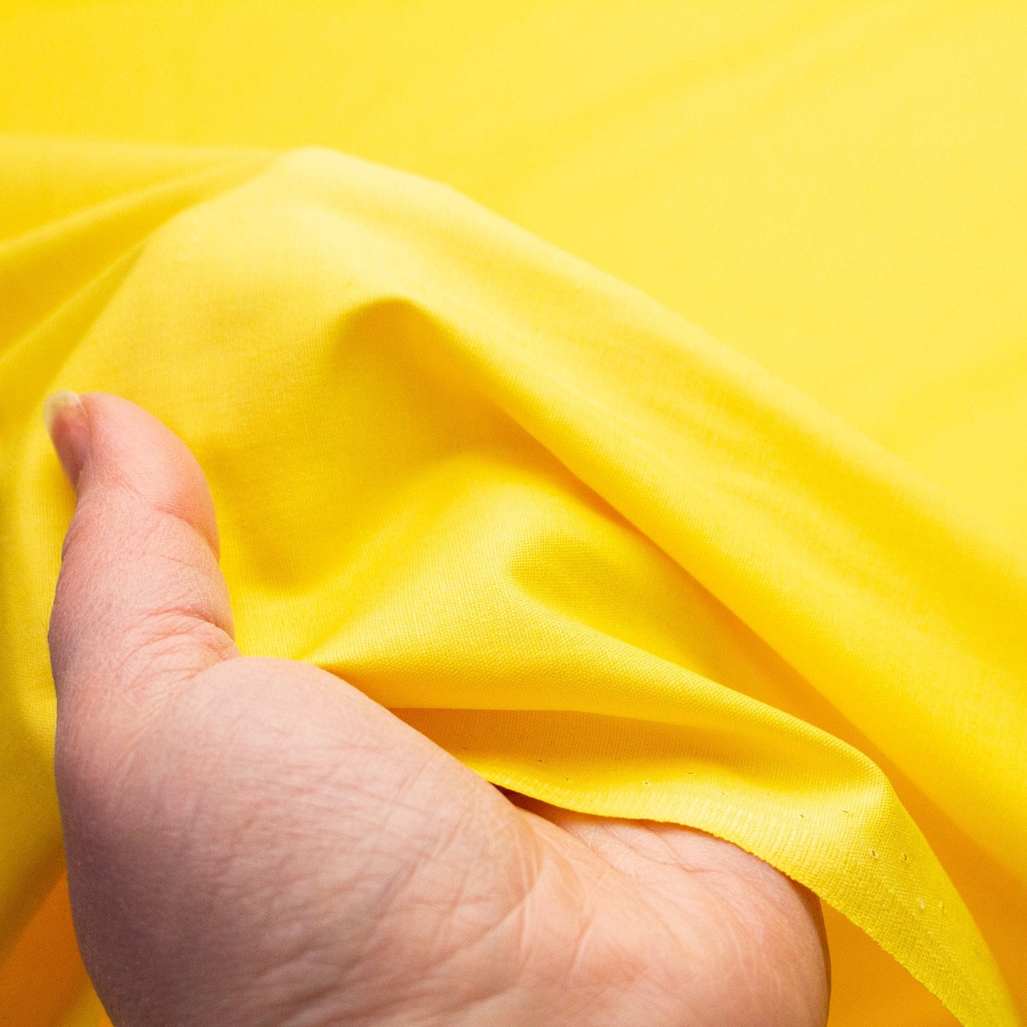 Organic Cotton Poplin in Yellow