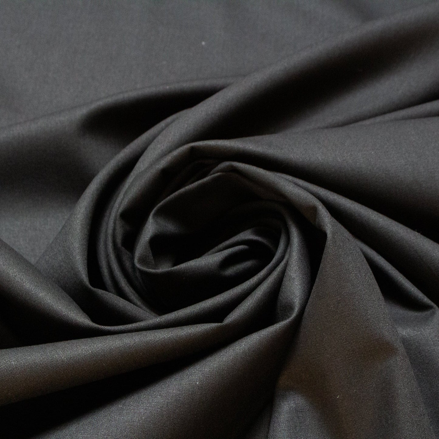 Organic Cotton Poplin in Black