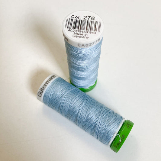 100 m Reel Gütermann Recycled Sew-All Thread in sky blue, no. 276