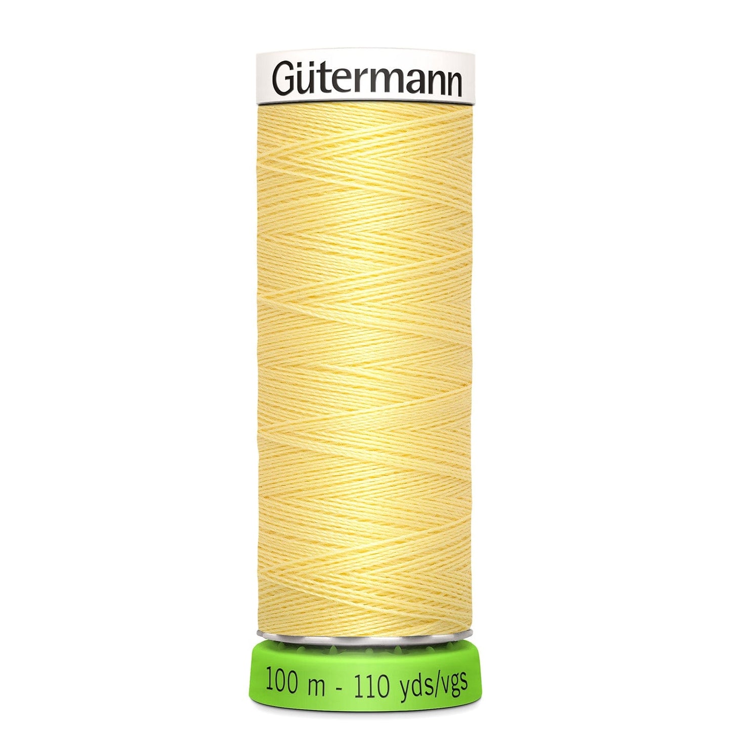 100m Reel Gütermann Recycled Sew-All Thread in Soft Yellow no. 578