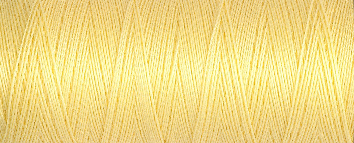 100m Reel Gütermann Recycled Sew-All Thread in Soft Yellow no.325