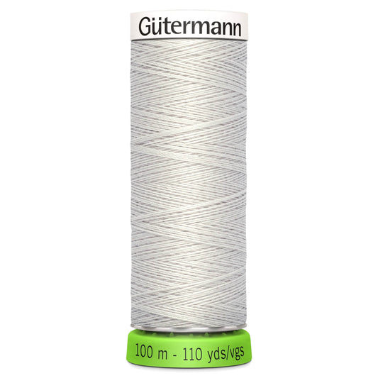 100m Reel Gütermann Recycled Sew-All Thread in Light Grey 8