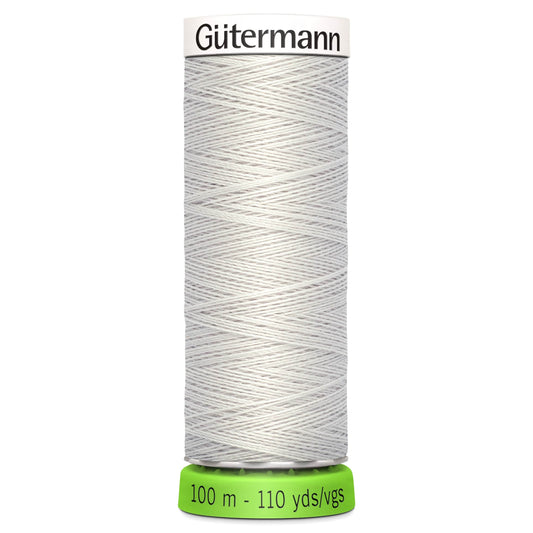 100m Reel Gütermann Recycled Sew-All Thread in Light Grey 8