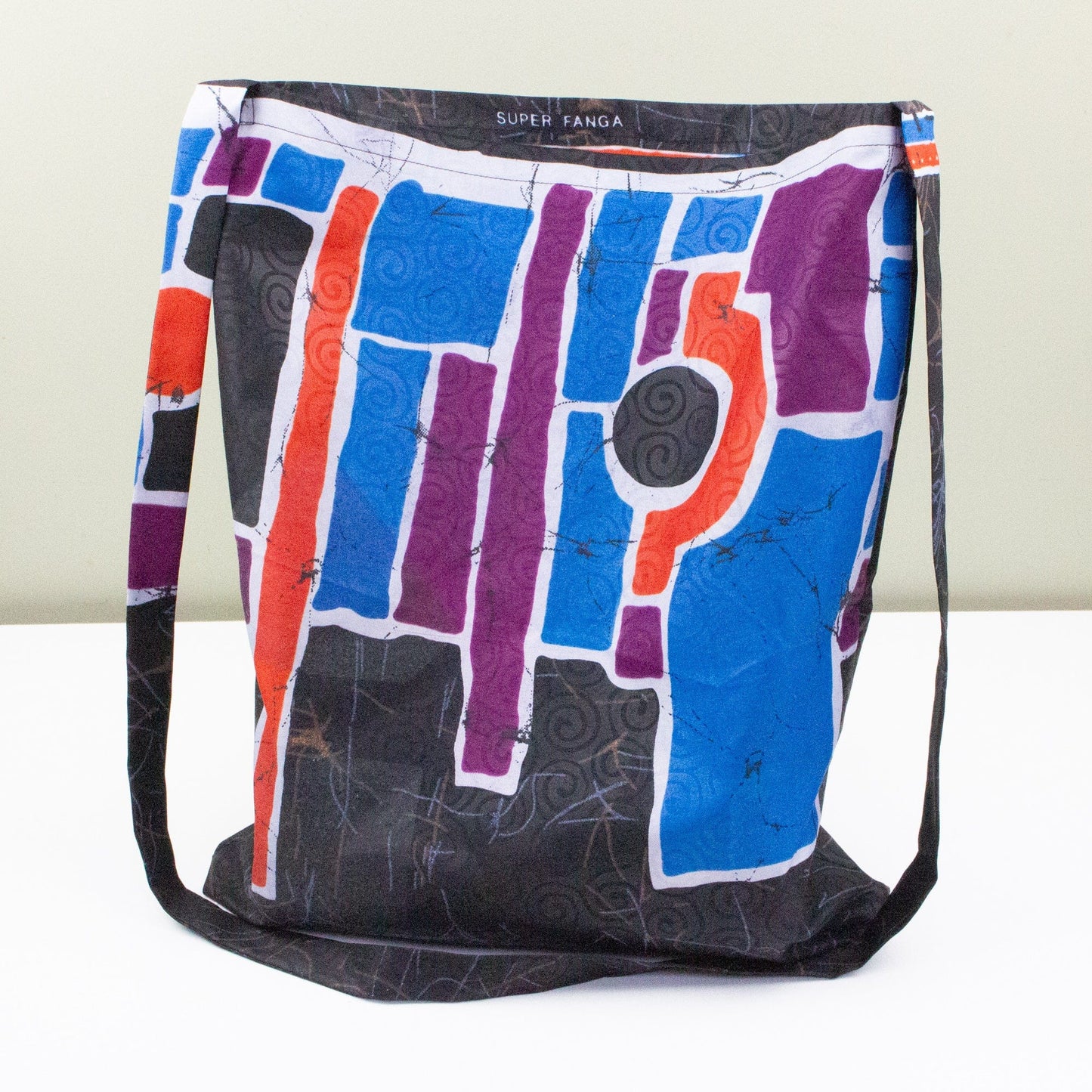 African Wax Shopper Bag - Cross Body Style