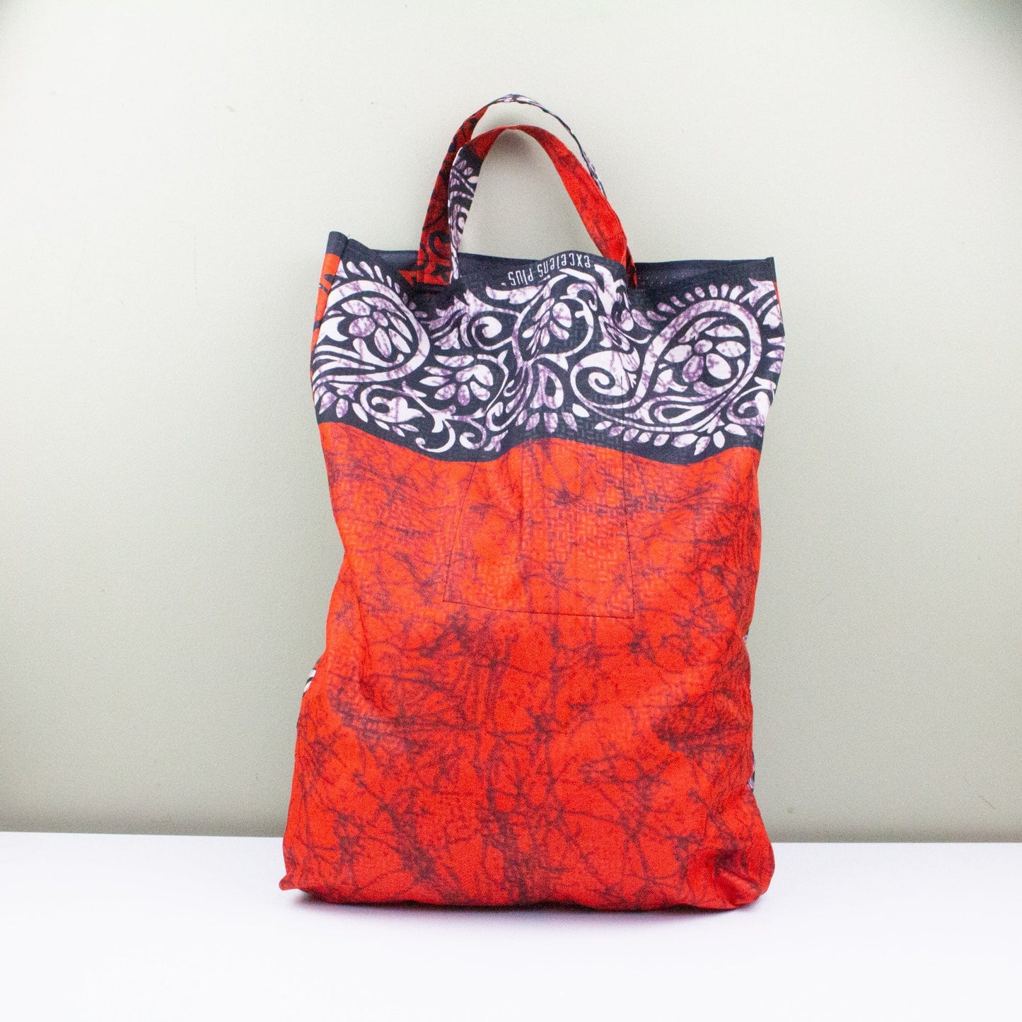 African Wax Shopper Bag - Short Handled Style