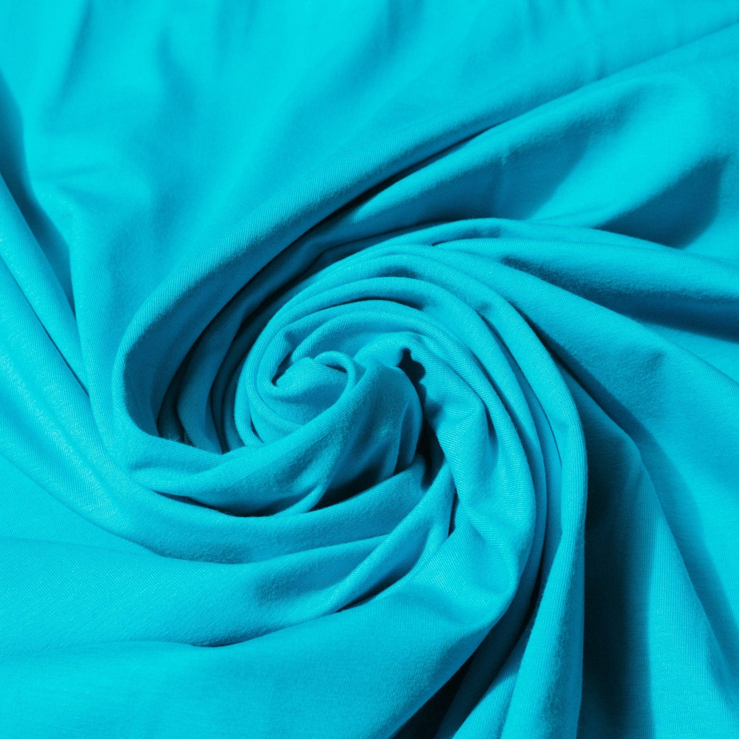 Organic Cotton Jersey in Aqua Blue