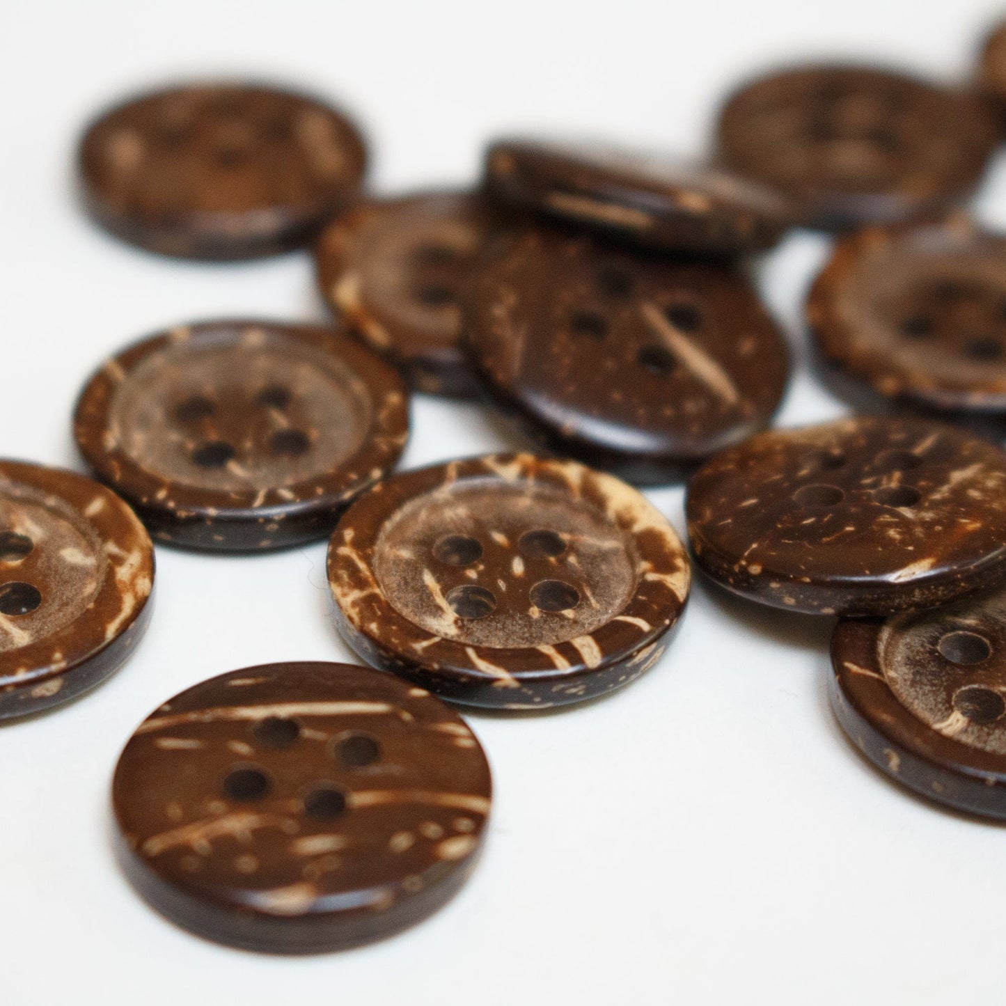 5 x Coconut Buttons - 15mm
