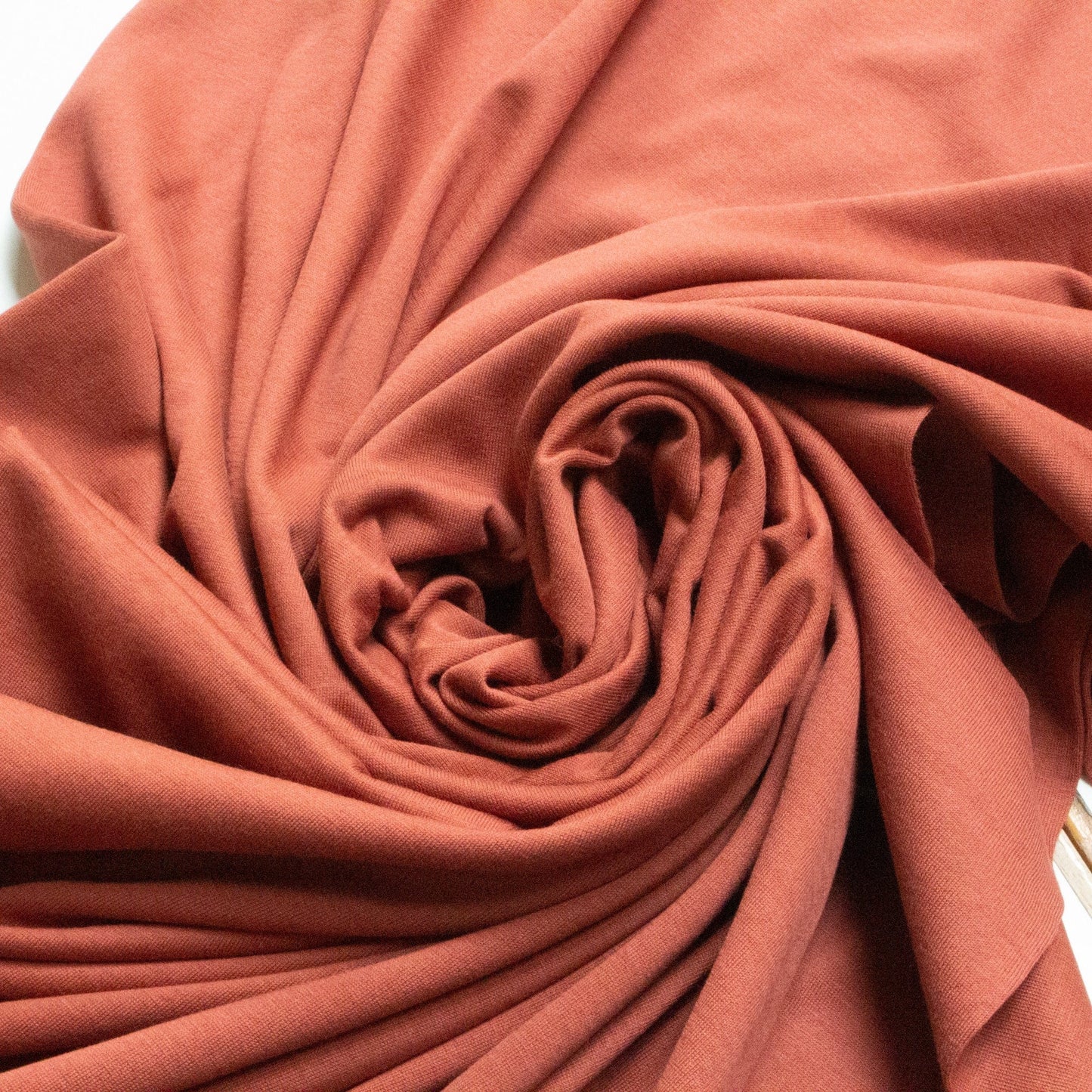 Organic Cotton Single Jersey in Cinnamon Brown