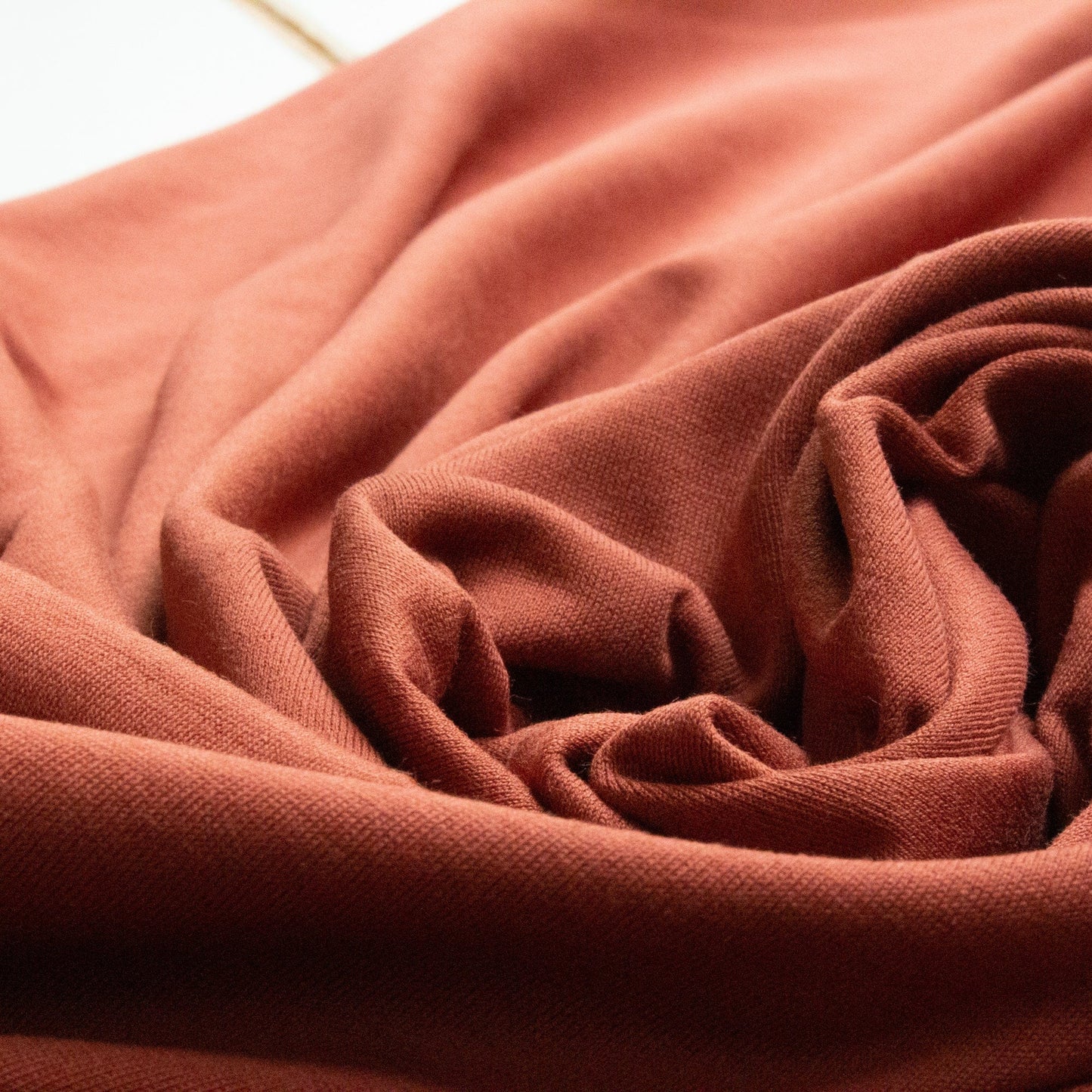 Organic Cotton Single Jersey in Cinnamon Brown