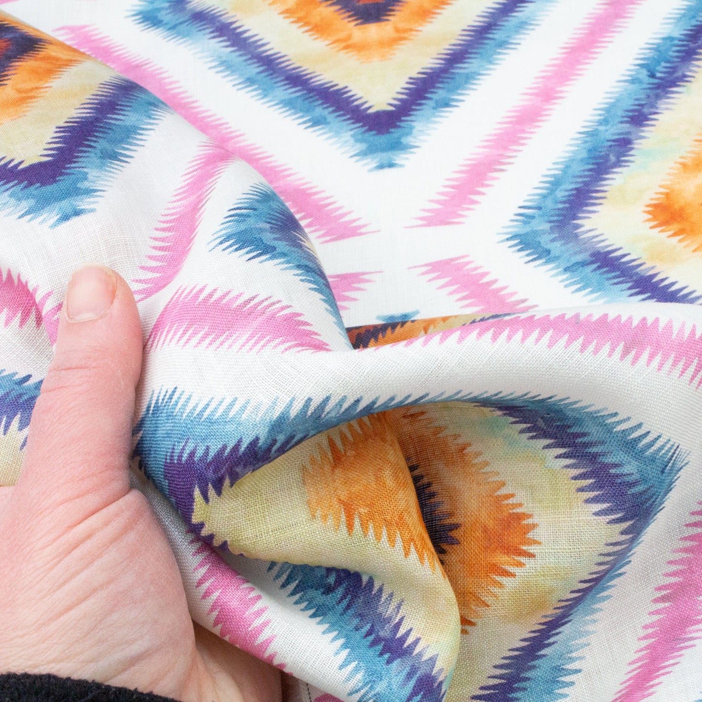 Liberty Fabrics Sycamore Linen 'Geo Jewel'