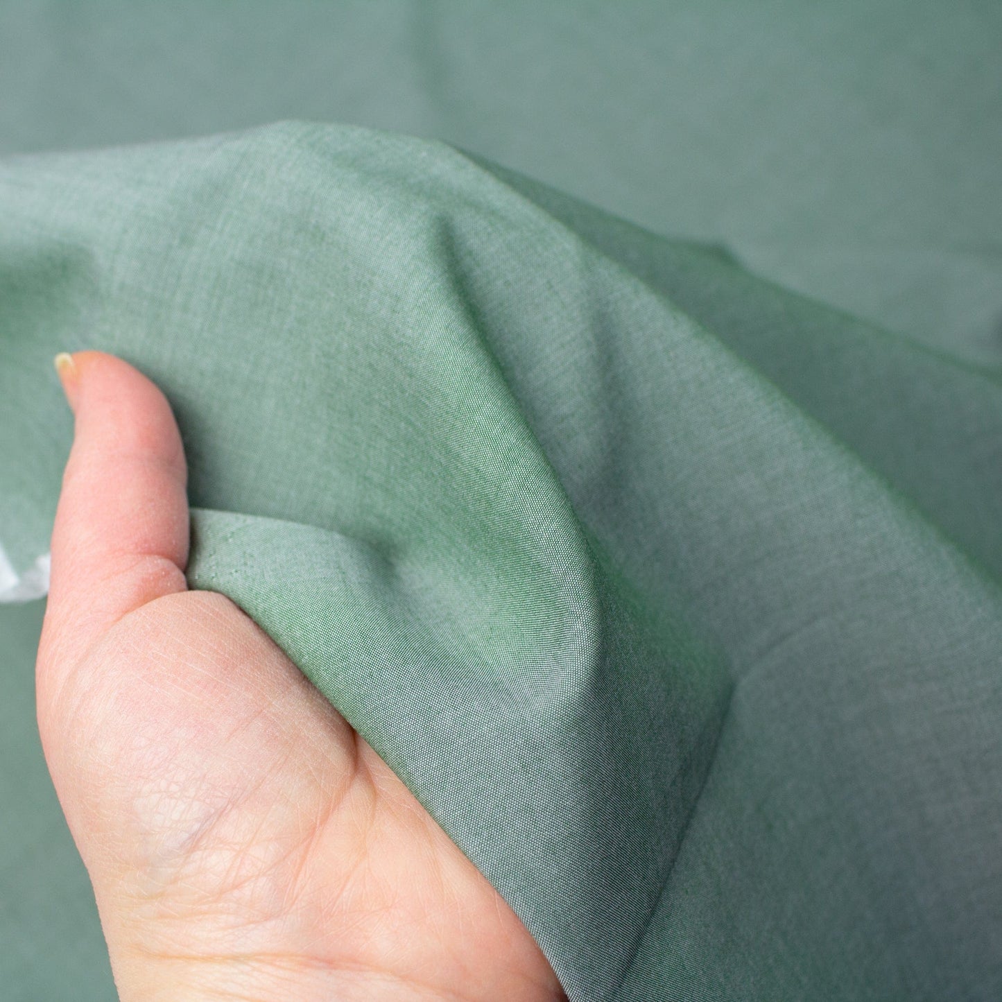 54cm Piece Liberty Fabrics Colombo Chambray in Green