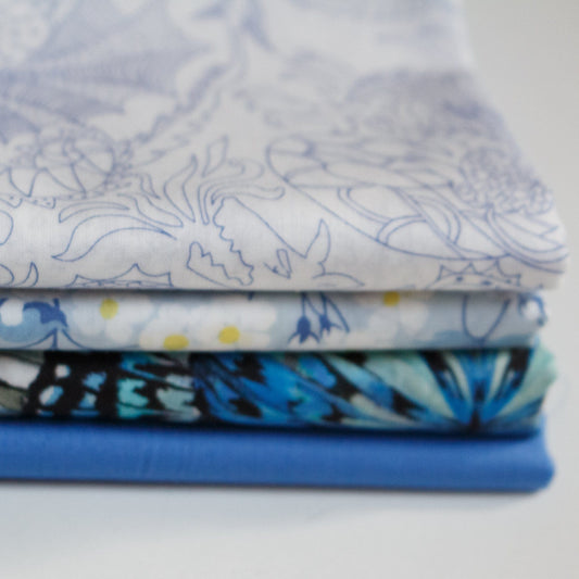 Liberty Fabrics Tana Lawn™ Fat Quarter Bundle: Four Blues