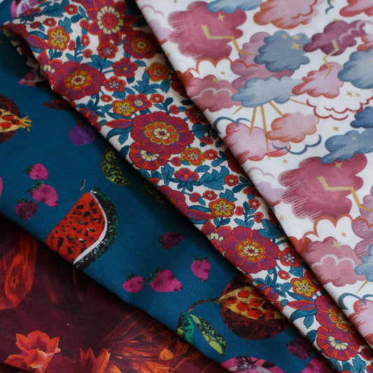 Liberty Fabrics Tana Lawn™ Fat Quarter Bundle: Four Pinky Reds