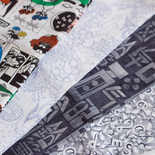 Liberty Fabrics Tana Lawn™ & Poplin Fat Quarter Bundle: Four Graphic Prints